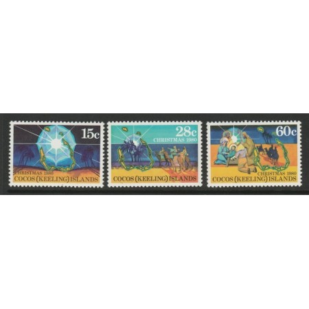 Cocos (Keeling) Islands 1980 - Craciun, serie neuzata