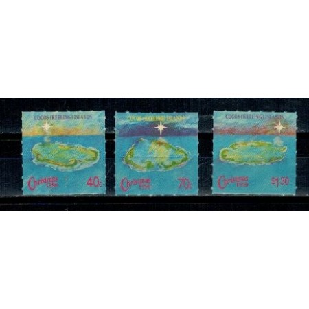 Cocos (Keeling) Islands 1990 - Craciun, serie neuzata
