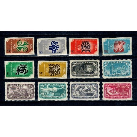 Mexic 1956 - Centenarul marcii postale, serie neuzata Mexic 1956 - Centenarul marcii postale, serie neuzata
