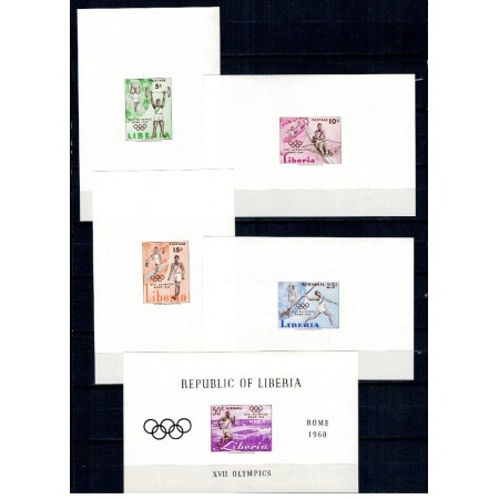 Liberia 1960 - Jocurile Olimpice Roma, serie colite ndt neuzate Liberia 1960 - Jocurile Olimpice Roma, serie colite ndt neuzate