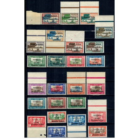 Wallis & Futuna 1941 - France Libre, supr., serie inc. neuzata Wallis & Futuna 1941 - France Libre, supr., serie inc. neuzata