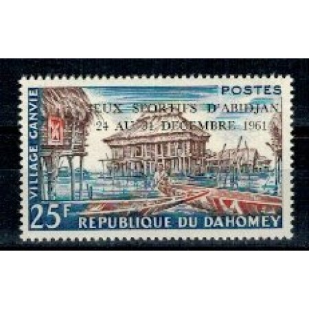 Benin (Dahomey) 1961 - Sport, supr. Abidjan, neuzat Benin (Dahomey) 1961 - Sport, supr. Abidjan, neuzat