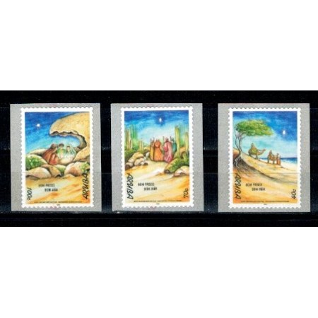 Aruba 1999 - Craciun si Anul Nou, serie timbre autocolant neuzat Aruba 1999 - Craciun si Anul Nou, serie timbre autocolant neuzat