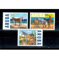 Aruba 1999 - Animale, magarul salbatic, serie neuzata