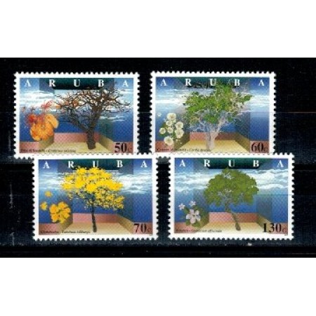 Aruba 1997 - Copaci infloriti, flora, serie neuzata Aruba 1997 - Copaci infloriti, flora, serie neuzata