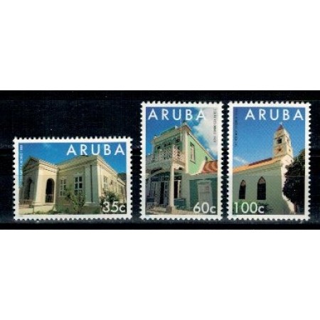 Aruba 1995 - Cladiri istorice, arhitectura, serie neuzata Aruba 1995 - Cladiri istorice, arhitectura, serie neuzata