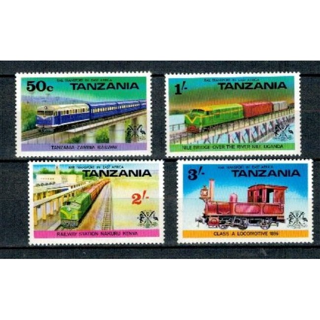 Tanzania 1976 - Locomotive, serie neuzata Tanzania 1976 - Locomotive, serie neuzata