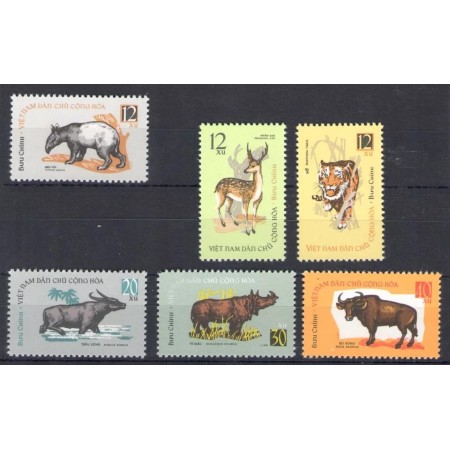 Vietnam 1964 - Fauna, animale, serie nestampilata Vietnam 1964 - Fauna, animale, serie nestampilata