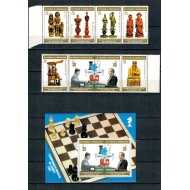 Sao Tome 1981 - Sah, Campionat Mondial, serie+colita neuzata