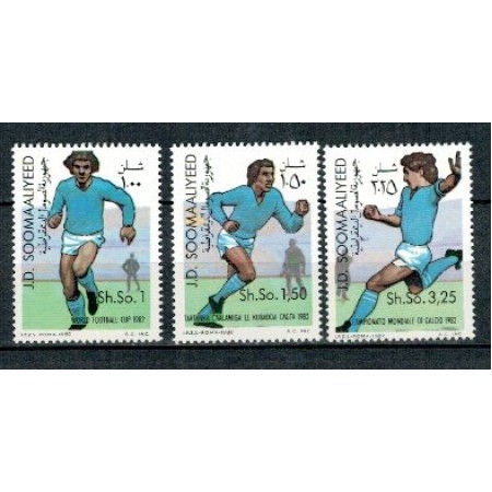 Somalia 1982 - Camp. mondial de fotbal, serie neuzata Somalia 1982 - Camp. mondial de fotbal, serie neuzata