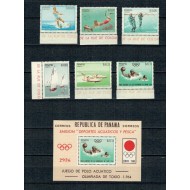 Panama 1964 - Jocurile Olimpice, sporturi acvatice, serie+colita