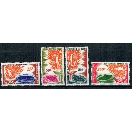 Congo 1964 - Jocurile Olimpice, serie neuzata Congo 1964 - Jocurile Olimpice, serie neuzata