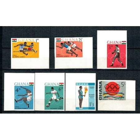 Ghana 1964 - Jocurile Olimpice Tokyo, serie ndt neuzata Ghana 1964 - Jocurile Olimpice Tokyo, serie ndt neuzata