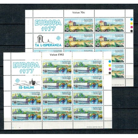 Malta 1977 - Europa, vederi, serie KLB neuzate Malta 1977 - Europa, vederi, serie KLB neuzate
