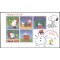Gibraltar 2001 - Craciun, desene animate, Snoopy, bloc neuzat