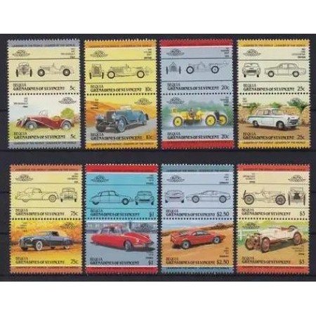 Bequia Grenadines of St Vincent 1984 - Automobile, serie neuzata