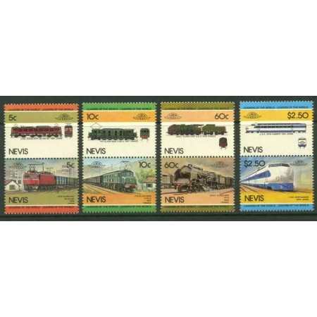 Nevis 1984 - Locomotive, trenuri, serie neuzata Nevis 1984 - Locomotive, trenuri, serie neuzata