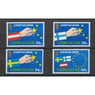 Gibraltar 1995 - Extinderea Uniunii Europeene, serie neuzata