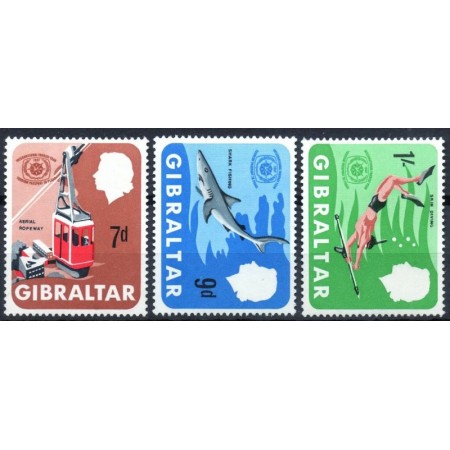 Gibraltar 1967 - Turism, serie neuzata Gibraltar 1967 - Turism, serie neuzata
