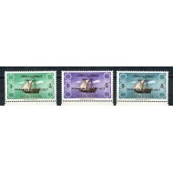 Ras al Khaima 1965 - Roosevelt, vapoare, supratipar, serie neuzata