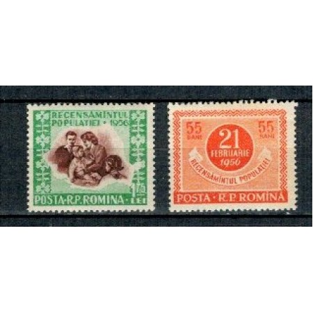 1956 - Recensamantul populatiei, serie neuzata
