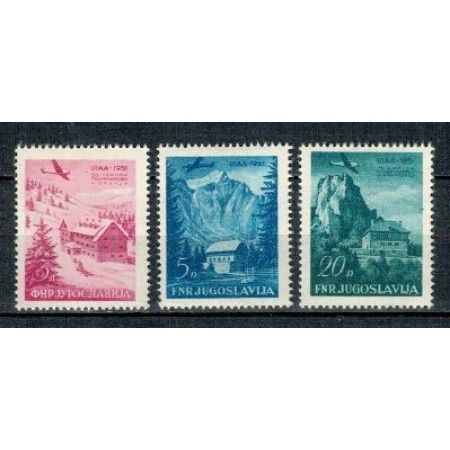 Iugoslavia 1951 - Alpinism, avion, serie neuzata Iugoslavia 1951 - Alpinism, avion, serie neuzata