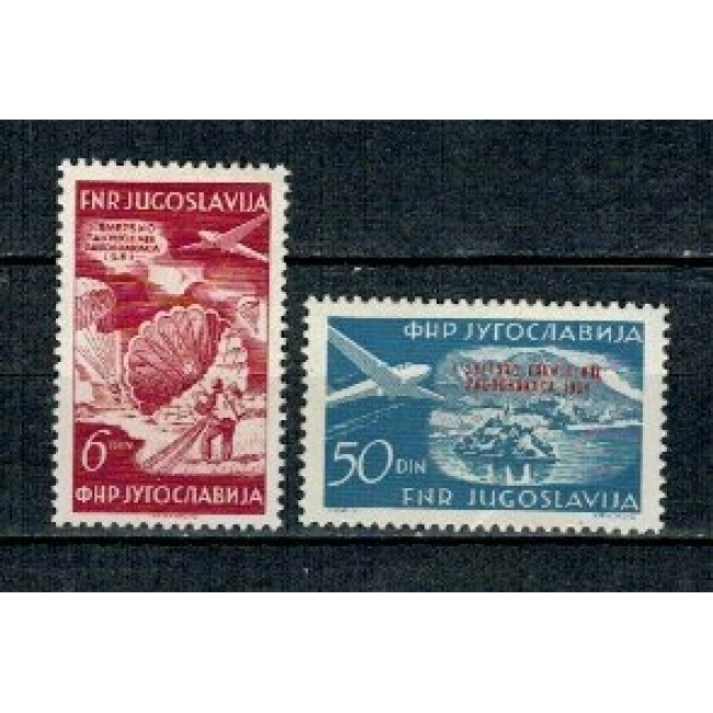 Iugoslavia 1951 - Parasutism, serie neuzata Iugoslavia 1951 - Parasutism, serie neuzata