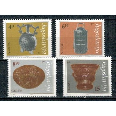 Iugoslavia 1983 - Exponate din muzee, artefacte, serie neuzata Iugoslavia 1983 - Exponate din muzee, artefacte, serie neuzata