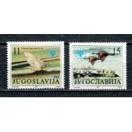 Iugoslavia 1991 - Conservarea naturii, pasari, serie neuzata
