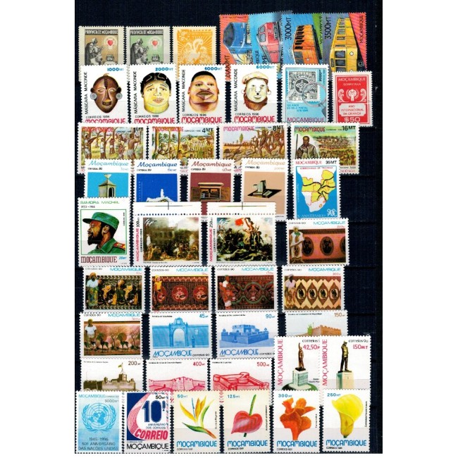 Mozambic - Lot timbre vechi, neuzate