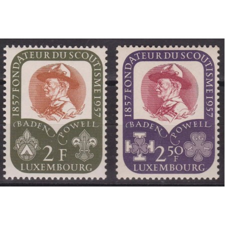 Luxemburg 1957 - Cercetasi, Baden Powell, serie neuzata Luxemburg 1957 - Cercetasi, Baden Powell, serie neuzata