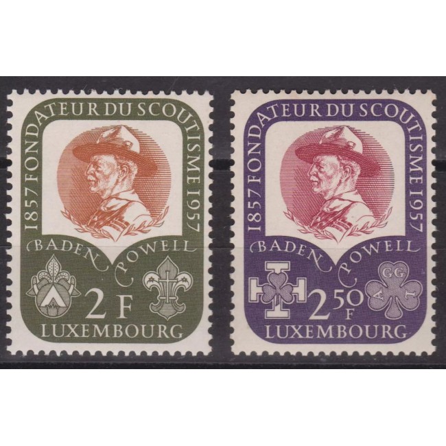 Luxemburg 1957 - Cercetasi, Baden Powell, serie neuzata