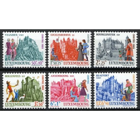 Luxemburg 1969 - Caritas, castele, serie neuzata