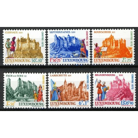Luxemburg 1970 - Caritas, castele, serie neuzata Luxemburg 1970 - Caritas, castele, serie neuzata