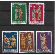 Luxemburg 1973 - Caritas, Craciun, arta, serie neuzata