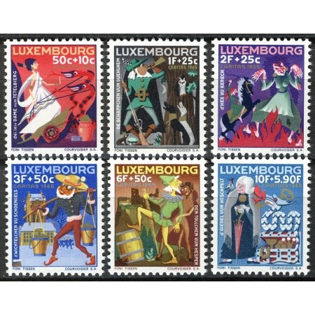 Luxemburg 1965 - Caritas, Craciun, povesti, serie neuzata