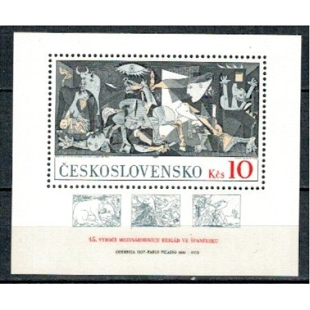 Cehoslovacia 1981 - Picturi, Picasso, colita neuzata Cehoslovacia 1981 - Picturi, Picasso, colita neuzata