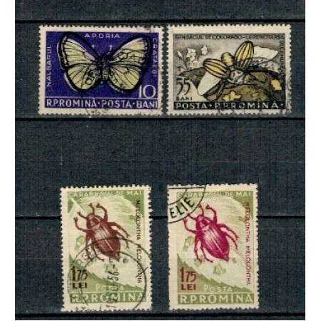 1956 - Insecte daunatoare, serie stampilata