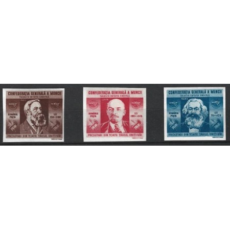 1945 - Confederația Generala a Muncii, serie nedantelata neuzata