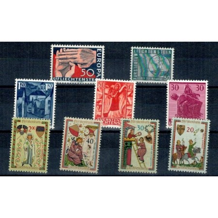 Liechtenstein 1962 - Lot timbre neuzate Liechtenstein 1962 - Lot timbre neuzate