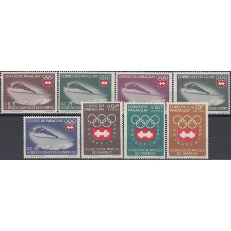 Paraguay 1963 - Jocurile Olimpice de iarna, serie neuzata Paraguay 1963 - Jocurile Olimpice de iarna, serie neuzata