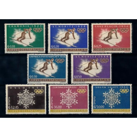 Paraguay 1963 - Jocurile Olimpice de iarna, serie neuzata Paraguay 1963 - Jocurile Olimpice de iarna, serie neuzata
