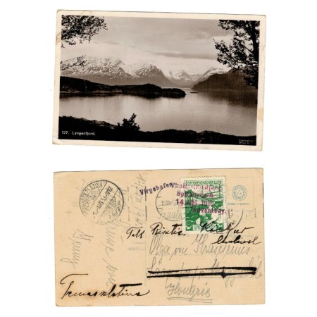 Norvegia, Spitsbergen 1910 - Carte postala expediata la Timis Norvegia, Spitsbergen 1910 - Carte postala expediata la Timis