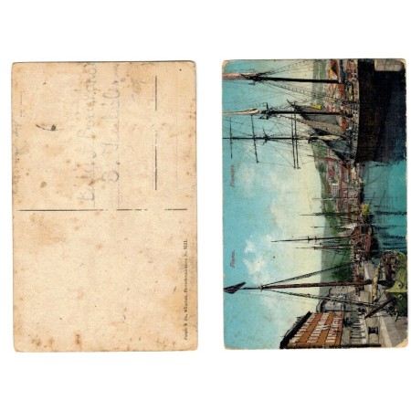 Fiume(Rijeka, Croatia) ca.1915 - Portul, carte postala