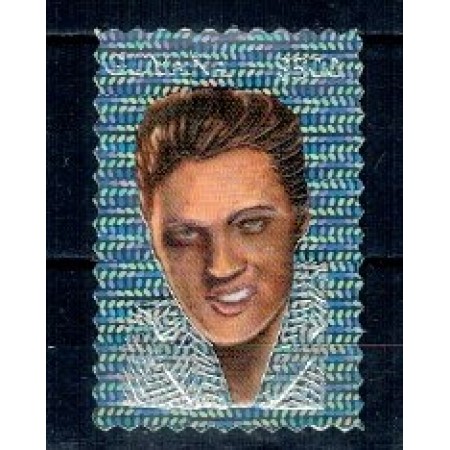 Guyana 1994 - Elvis, silber,  Mi 4528 I neuzat Guyana 1994 - Elvis, silber,  Mi 4528 I neuzat
