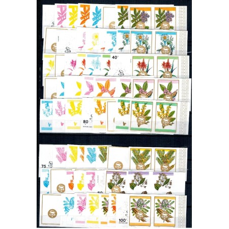 Rwanda 1969 - Flori, plante medicinale, probe ndt de culoare Rwanda 1969 - Flori, plante medicinale, probe ndt de culoare