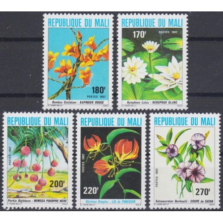 Mali 1982 - Flori, flora, serie neuzata Mali 1982 - Flori, flora, serie neuzata