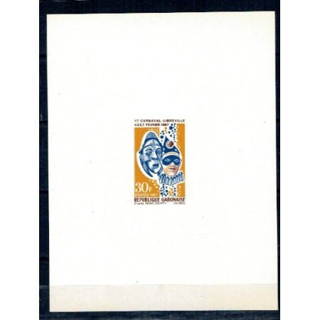 Gabon 1967 - Carnaval, colita nedantelata DELUXE Gabon 1967 - Carnaval, colita nedantelata DELUXE