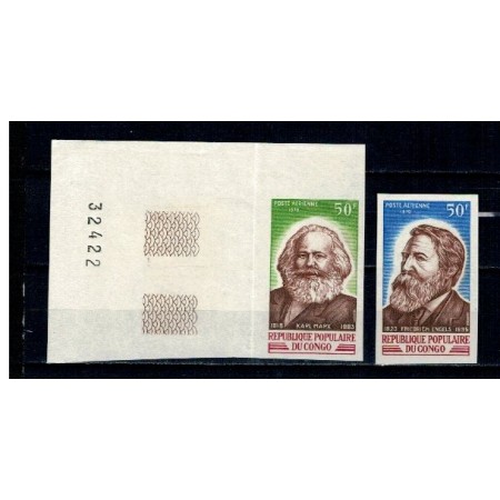 Congo 1970 - Marx, Engels, serie ndt neuzata Congo 1970 - Marx, Engels, serie ndt neuzata