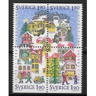 Suedia 1986 - Craciun, serie neuzata